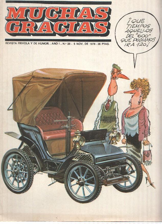 Revista: MUCHAS GRACIAS, Año1, Numero 28: La Marcha Atras (05 Noviembre 1976)