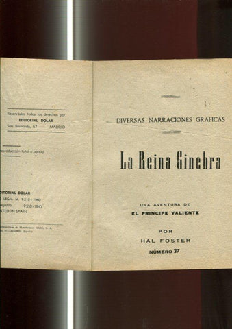 serie Sepia: El Principe Valiente numero 37: La reina Ginebra