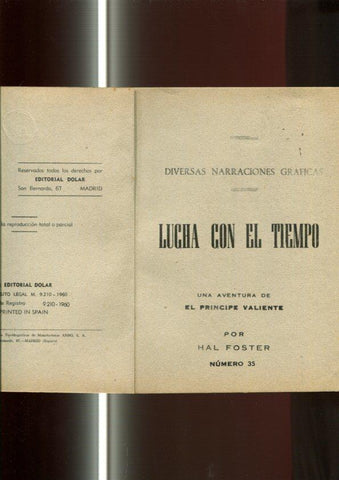 serie Sepia: El Principe Valiente numero 35: Lucha con el tiempo