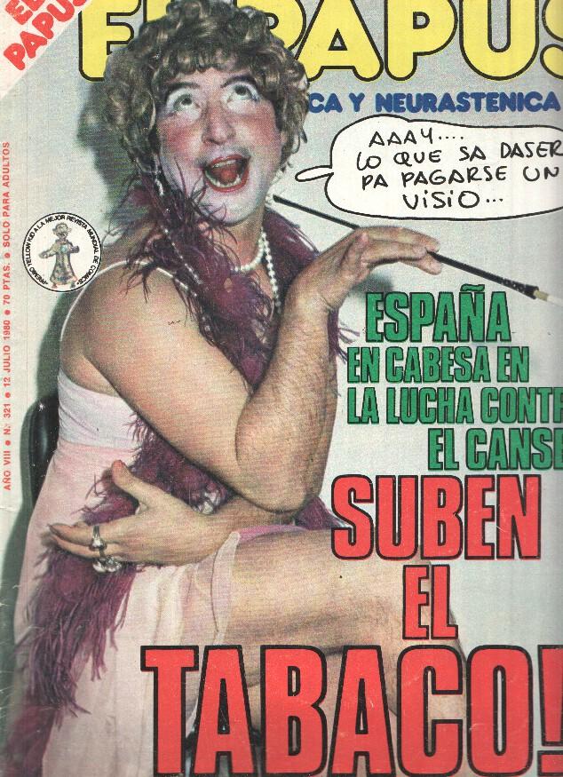 Revista: EL PAPUS, Año VIII, Numero 321: Suben el Tabaco (12 Julio 1980)