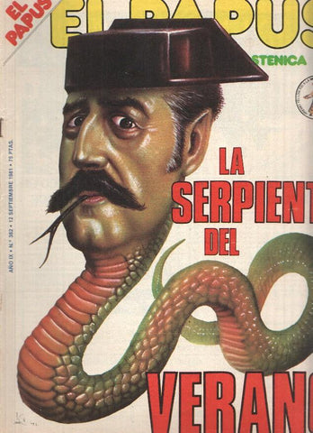 Revista: EL PAPUS, Año IX, Numero 382: La serpiente del verano (12 Septiembre 1981)