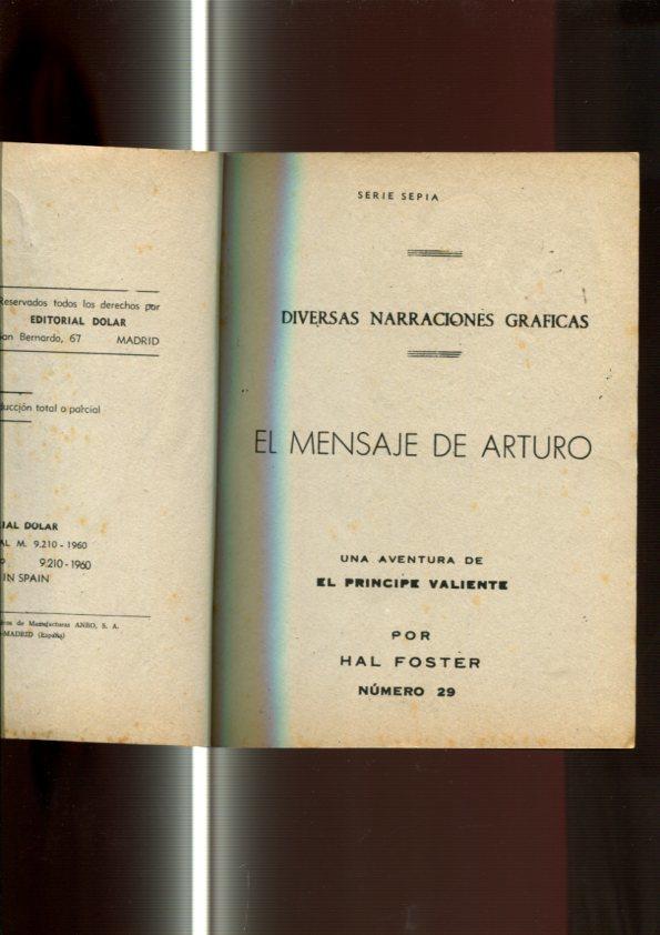 serie Sepia: El Principe Valiente numero 29: El mensaje de Arturo
