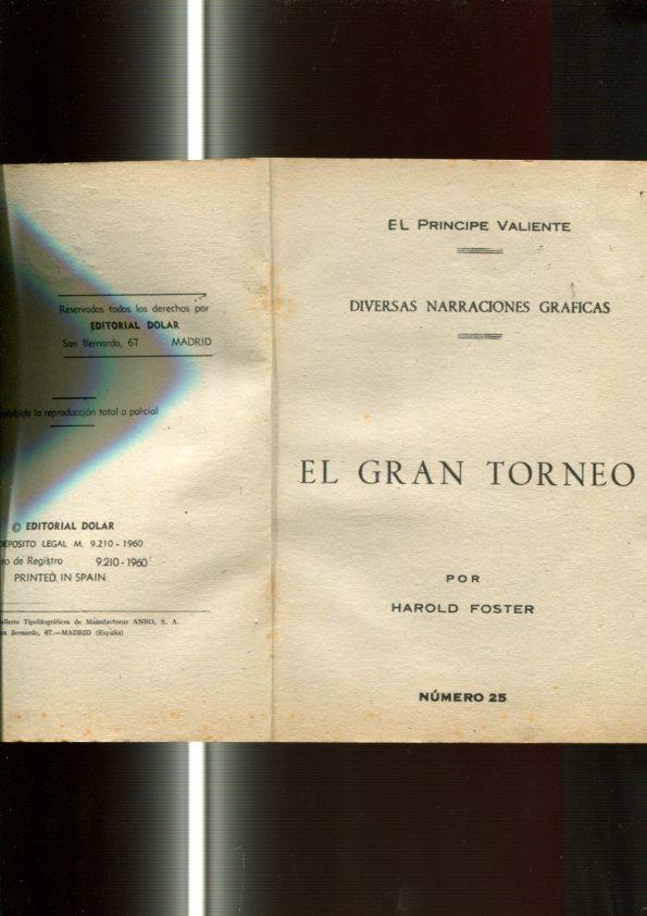 serie Sepia: El Principe Valiente numero 25: El gran torneo
