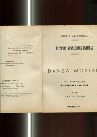 serie Sepia: El Principe Valiente numero 22: Danza mortal