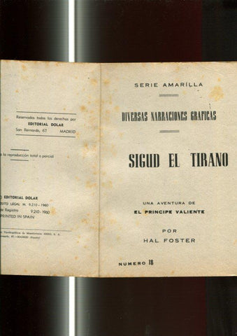 serie Sepia: El Principe Valiente numero 18: Sigud el tirano