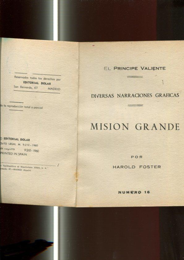 serie Sepia: El Principe Valiente numero 16: Mision grande