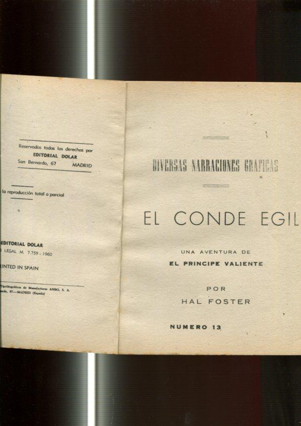 serie Sepia: El Principe Valiente numero 13: El conde Egil