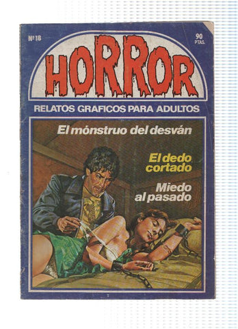 Horror numero 018: El Monstruo en el Desvan / El dedo cortado / Miedo al Pasado (Zinco 1981)