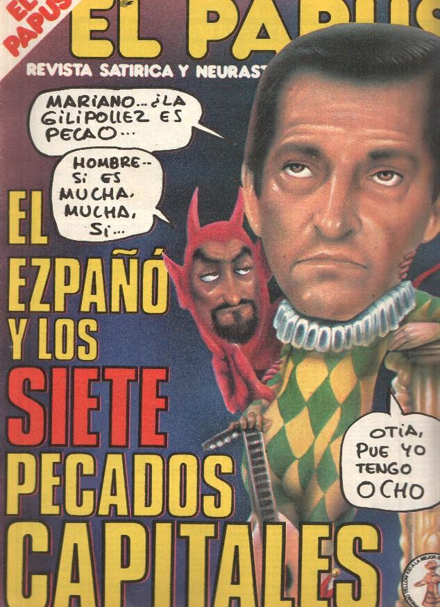 Revista: EL PAPUS, Año VIII, Numero 342: Los 7 Pecados Capitales (06 Diciembre 1980)