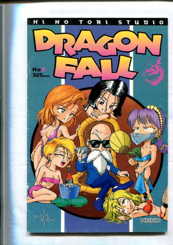 Dragon Fall numero 02 (firma y dibujo primera pagina de los autores)
