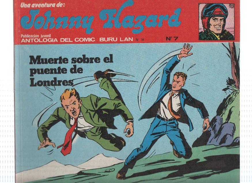 JOHNNY HAZARD, Numero 07: Muerte sobre el Puente de Londres - Antologia del Comic (Buru Lan 1973)
