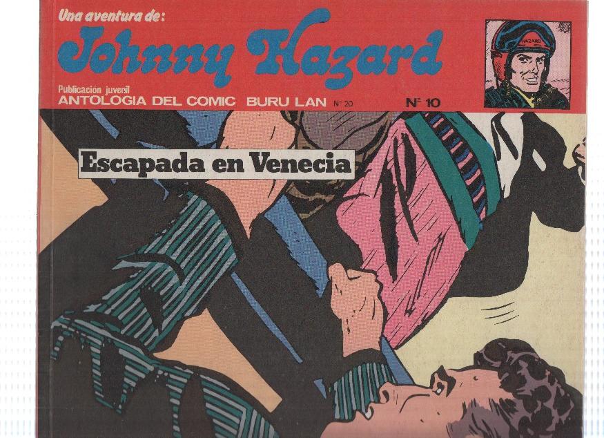 JOHNNY HAZARD, Numero 10: Escapada en Venecia - Antologia del Comic (Buru Lan 1973)