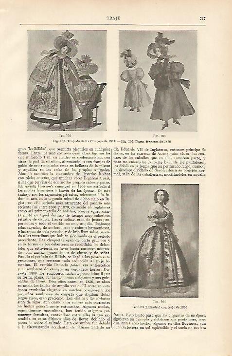 LAMINA ESPASA 11069: Teodora Lamadrid con traje de 1830