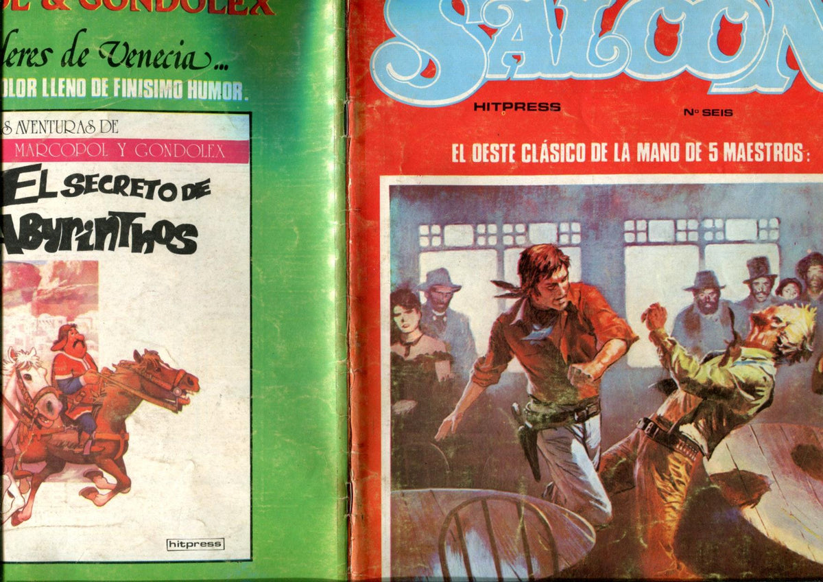 El comic del oeste Saloon numero 6 (numerado 2 en trasera)
