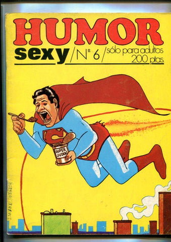 Humor Sexy numero 06: portada con superman humoristico