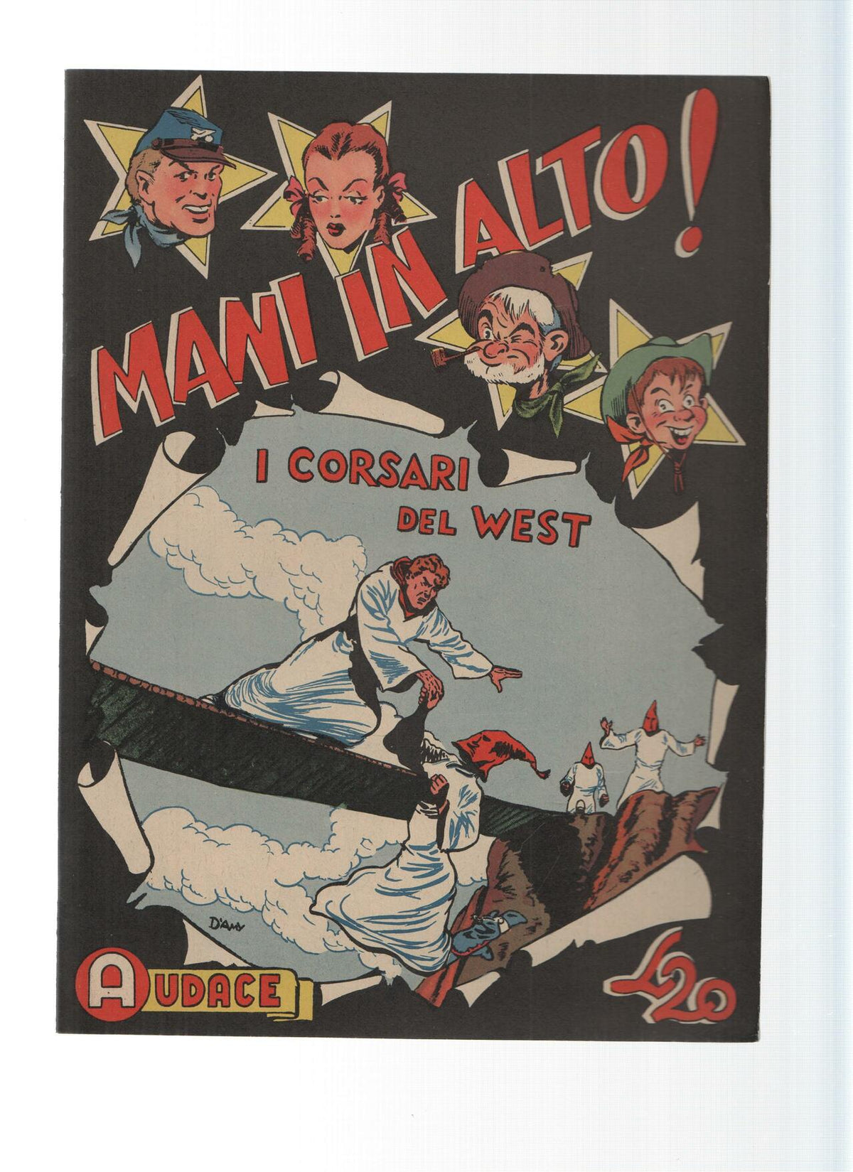 AUDACE, Serie MANI IN ALTO, Numero 22: I Corsari del West (Audace 1975)
