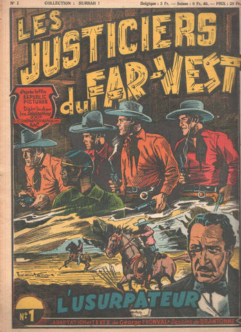 Collection HURRAH!, Numero 01: LES JUSTICIERS du FAR WEST - L'Usurpateur (1949)