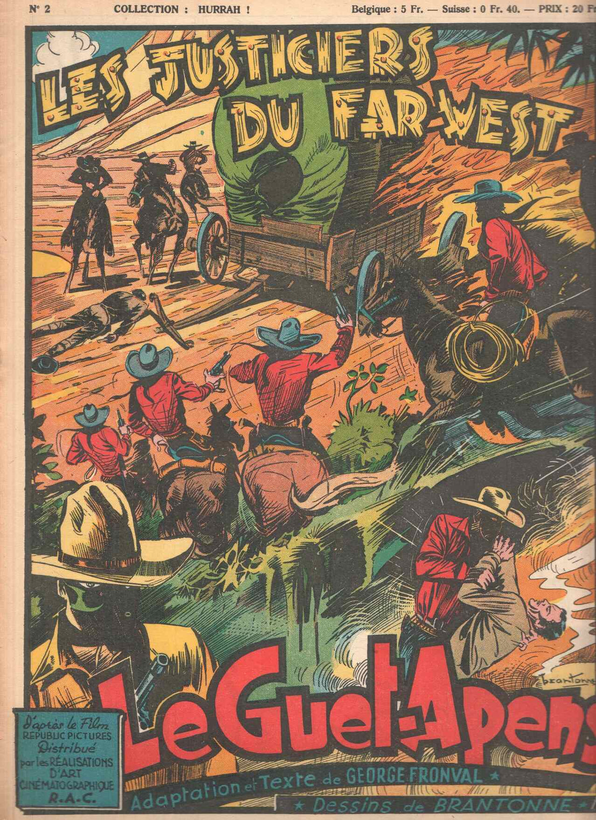 Collection HURRAH!, Numero 02: LES JUSTICIERS du FAR WEST - Le Guet-Apens (1949)