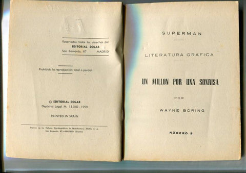 Superman de Dolar numero 05: Un millon por una sonrisa (no tiene la portada)
