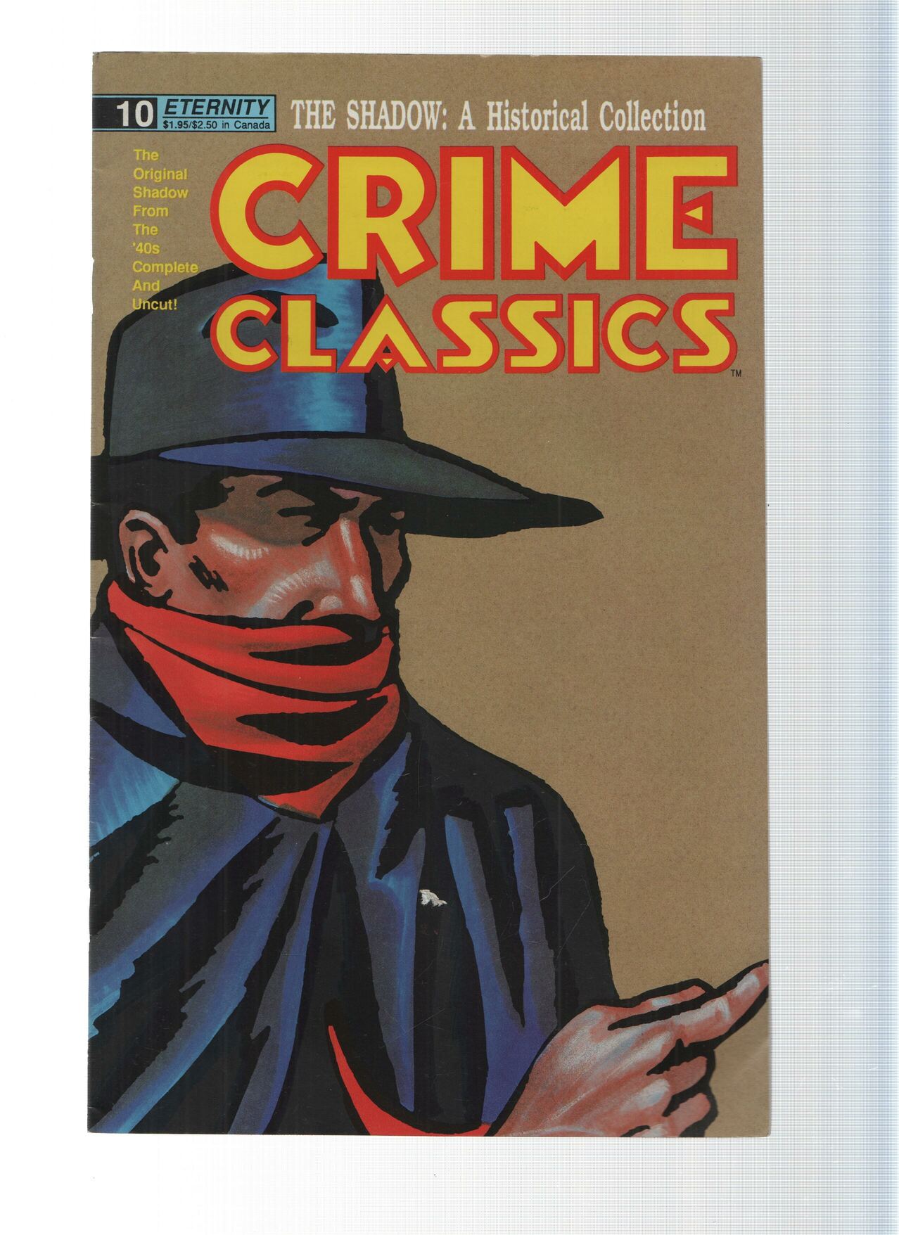 CRIME CLASSICS, Volume 1, Numero 10: The Shadow Vs. Shiwan Khan 3 (Eternity 1988)
