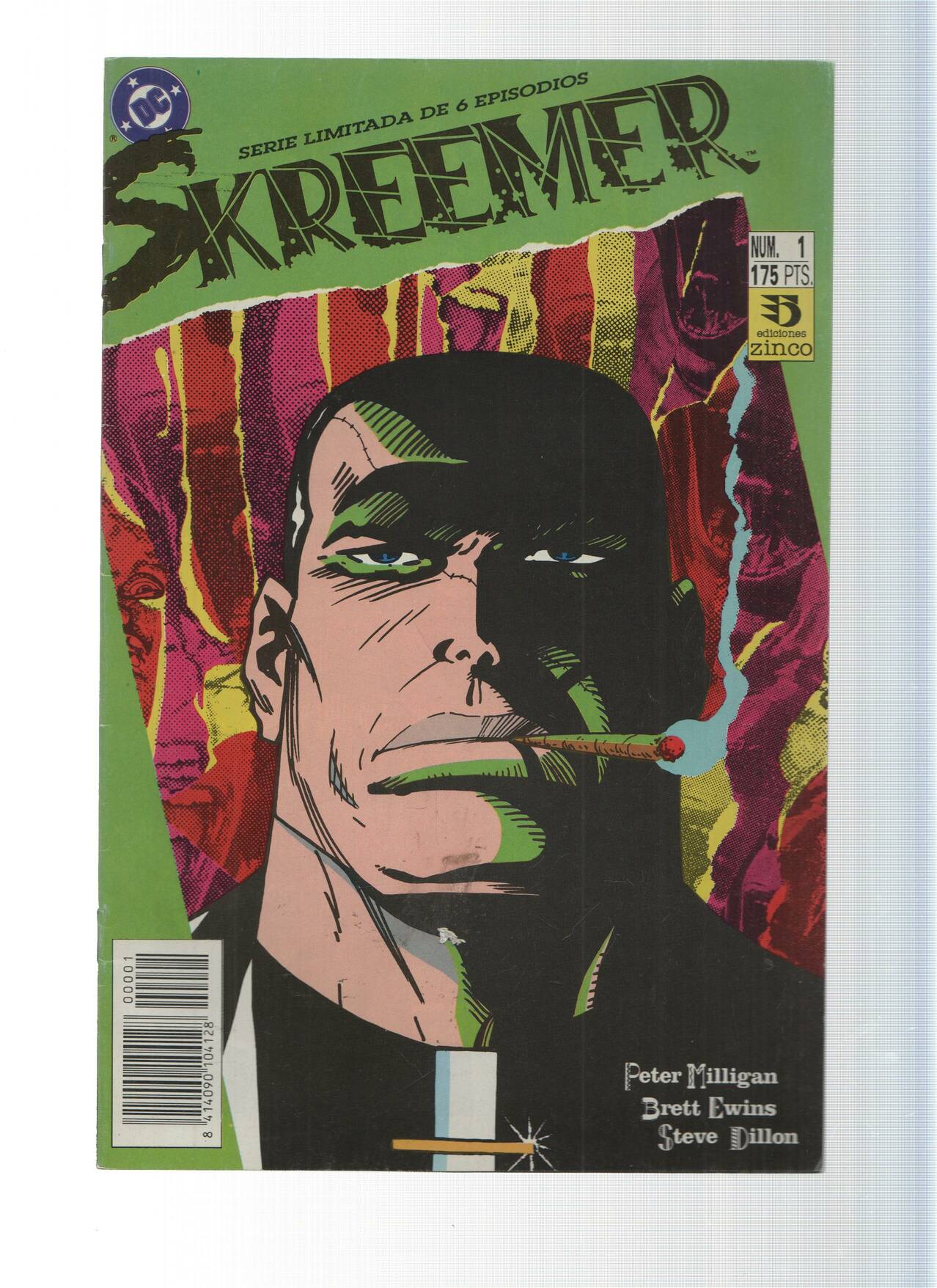 SKREEMER, Numero 01 de 06: Almas del Diablo - Peter Milligan (Zinco 1992)