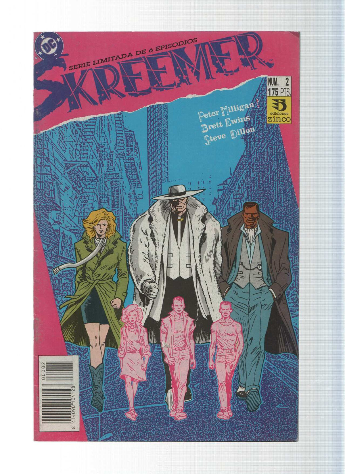 SKREEMER, Numero 02 de 06: Un Sorbo de la Criatura - Peter Milligan (Zinco 1992)