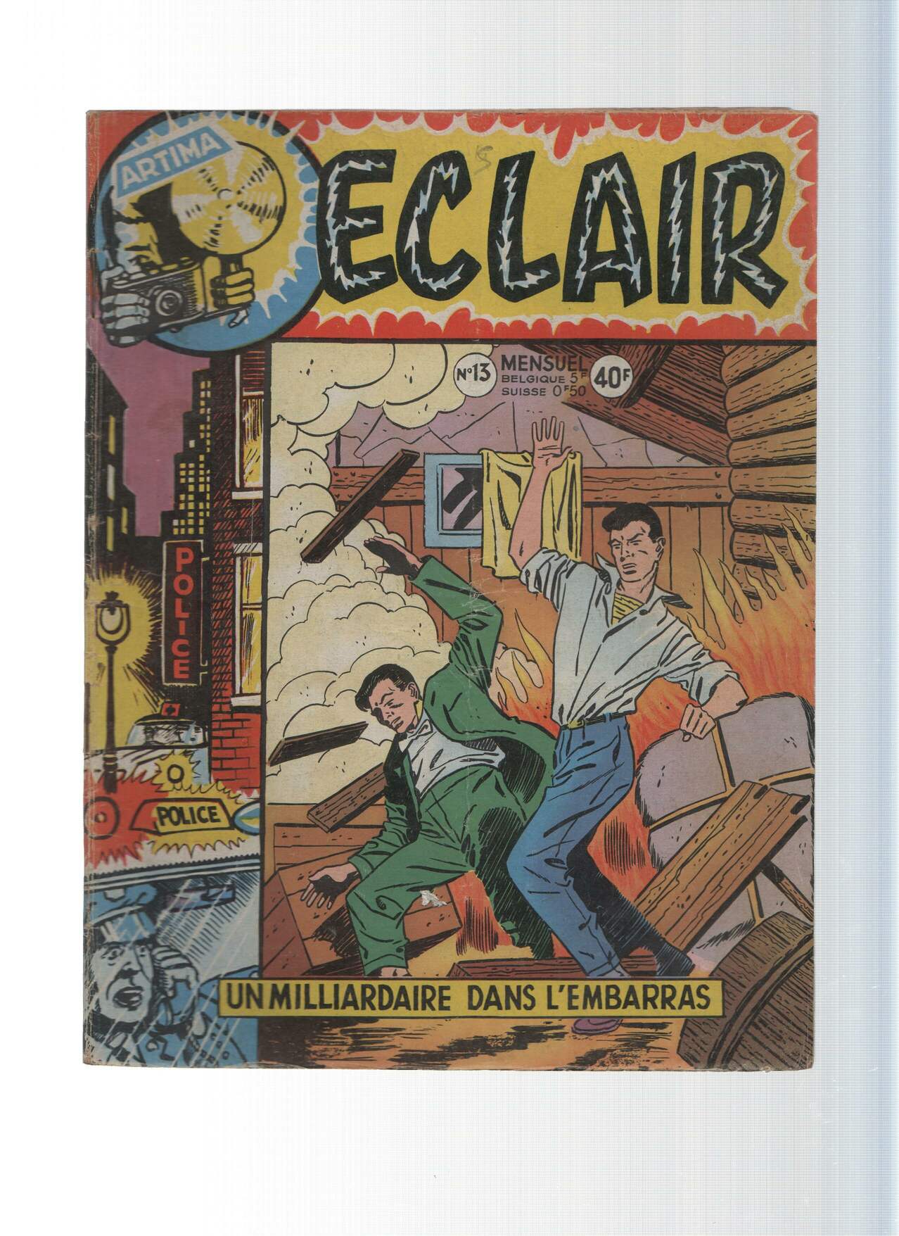 ECLAIR Mensuel, Numero 13: Un Milliardaire Dnas l'Embarras (Artima 1957)