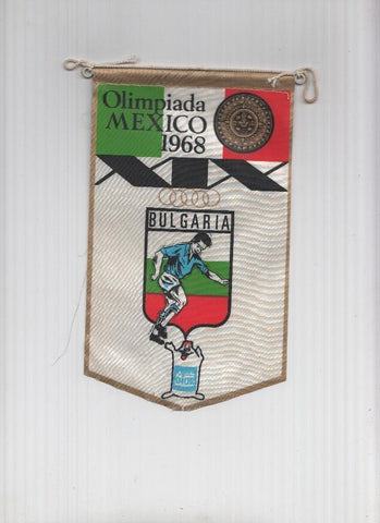 Banderin Olimpiada Mexico 1968 : Bulgaria (Editor detergentes Gior)