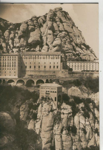 Postal 009965: Vista parcial del Santuario de Montserrat