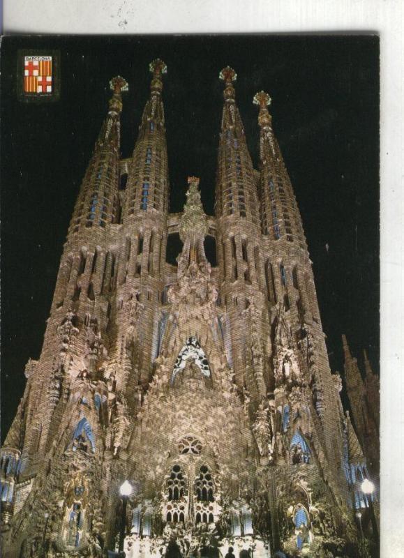 Postal 003705: Barcelona: Templo Sagrada Familia