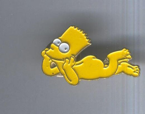 Pins metal: Bart desnudo y tumbado de la serie os simpson