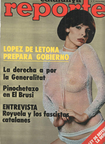 Revista: Catalunya REPORTER, Numero 23: Lopez de Letona prepara Gobierno (Actuales 177)