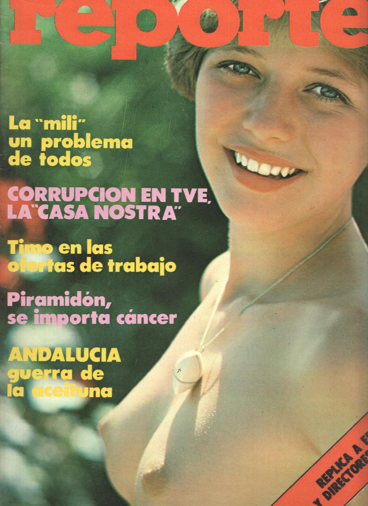 Revista: REPORTER, Numero 20: La Mili, Un problema de todos (Actuales 1977)