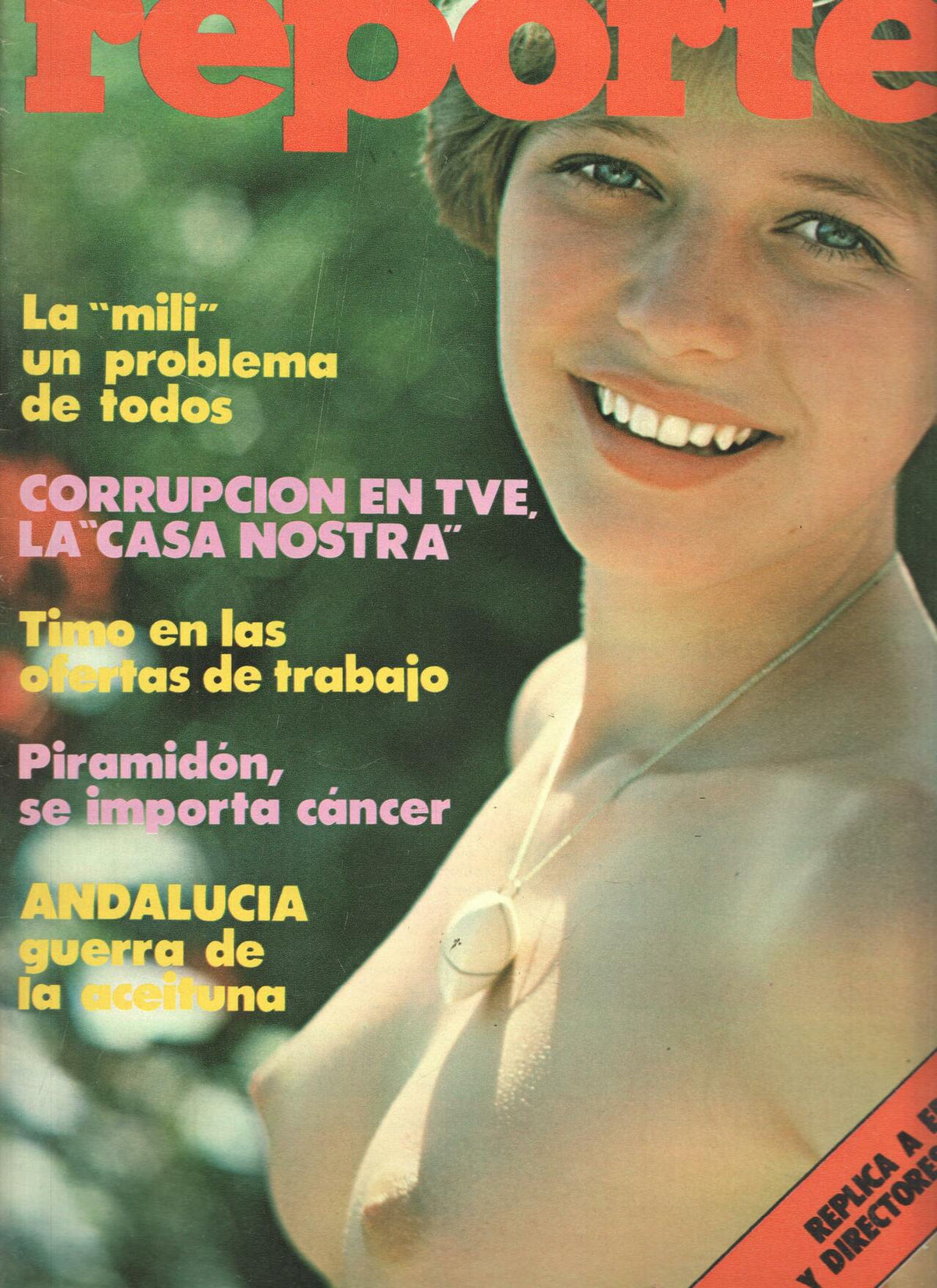 Revista: REPORTER, Numero 20: La Mili, Un problema de todos (Actuales 1977)