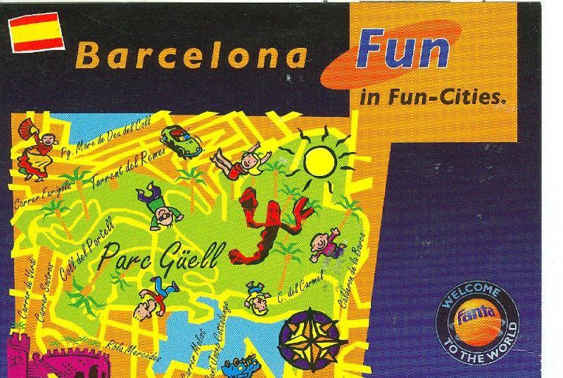 Postal 6143 : Barcelona fun in fun-cities, parc guell