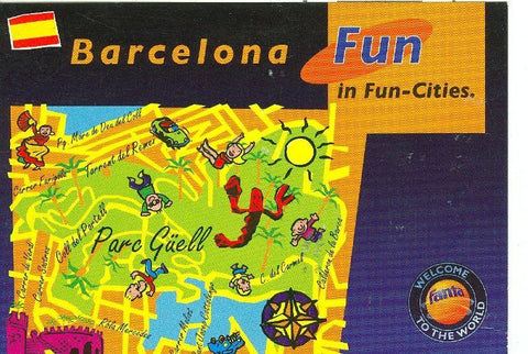 Postal 6143 : Barcelona fun in fun-cities, parc guell