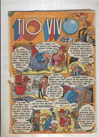 Tio Vivo segunda epoca numero 1033 (numerado 1 en trasera)