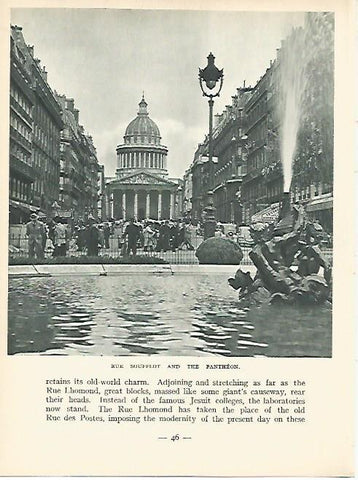 LAMINA 1738: PARIS: Rue Soufflot
