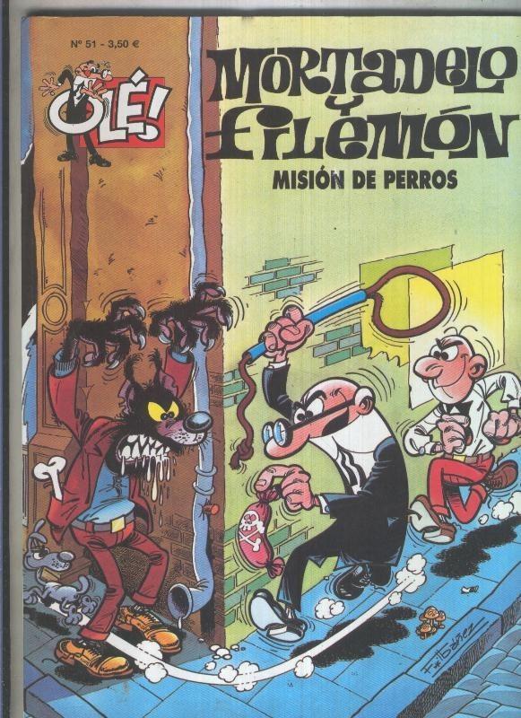 Mortadelo y Filemon OLE numero 051 Mision de perros (numerado 3 en interior cubierta)