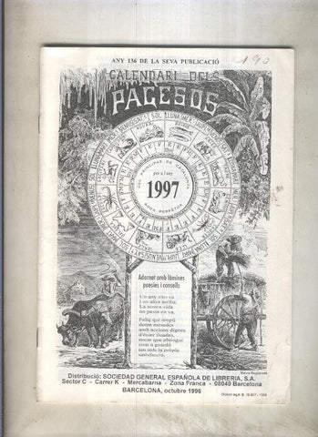 Calendari dels Pagesos año 1997
