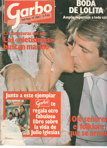 Revista: GARBO, Numero 1585: Boda de LOLITA FLORES (1983)