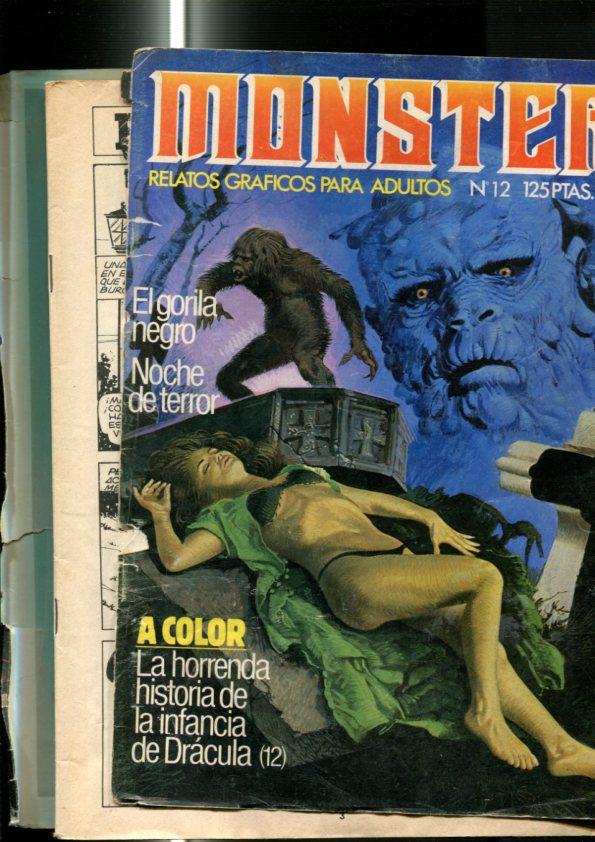 Monsters numero 12 (numerado 3 en interior)  (cubierta suelta y estropeada lado lomo)