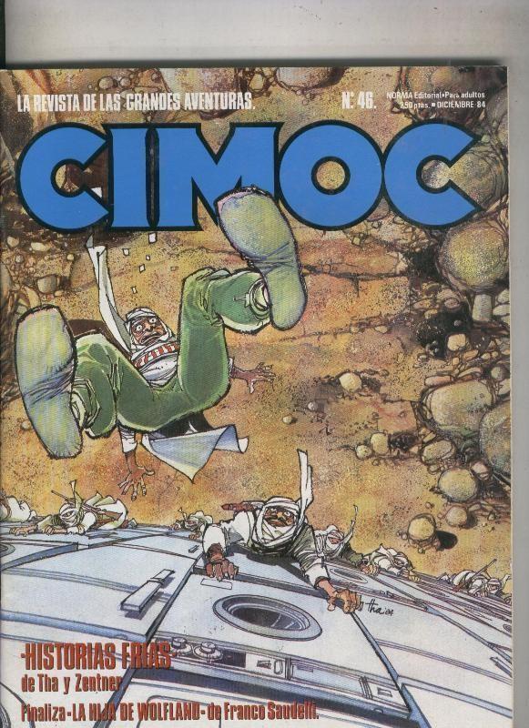 Cimoc revista numero 046: articulo 3 paginas sobre Vittorio Giardino, un poco cello lado lomo