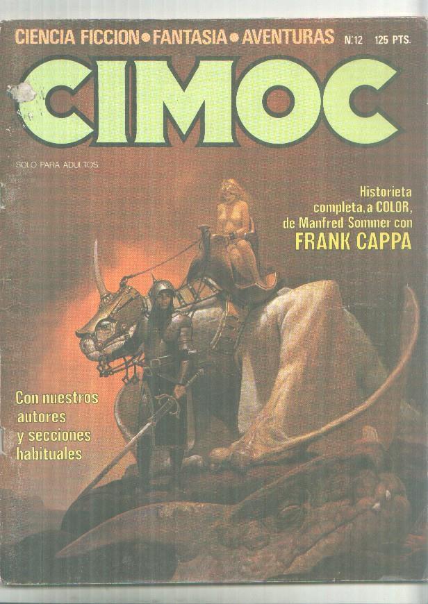 Cimoc revista numero 012: articulo 1 pagina sobre Luis Bermejo (numerado 1 en trasera)