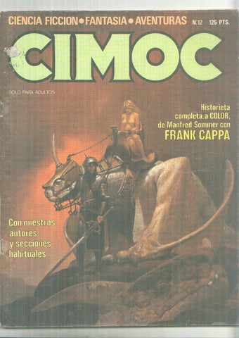 Cimoc revista numero 012: articulo 1 pagina sobre Luis Bermejo (numerado 1 en trasera)