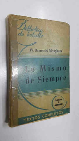 Biblioteca de Bolsillo: Lo mismo de siempre