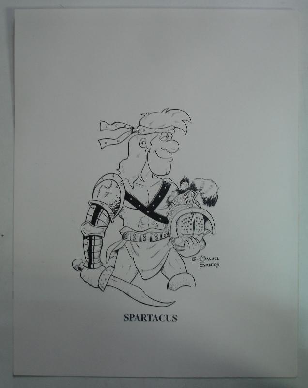 Dibujo Original de Spartacus de Manuel Santos