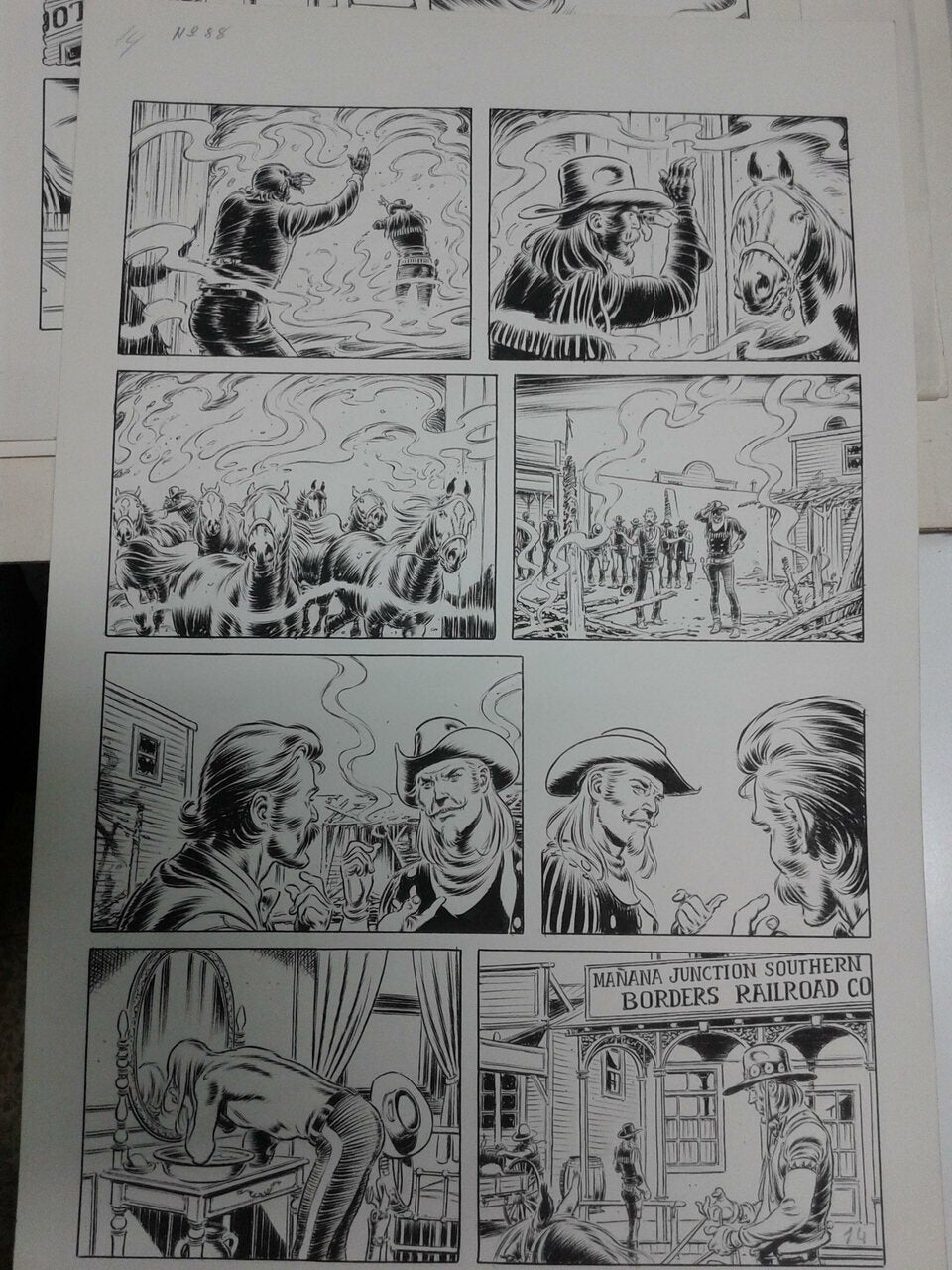 Dibujo original de Buffalo Bill modelo 3