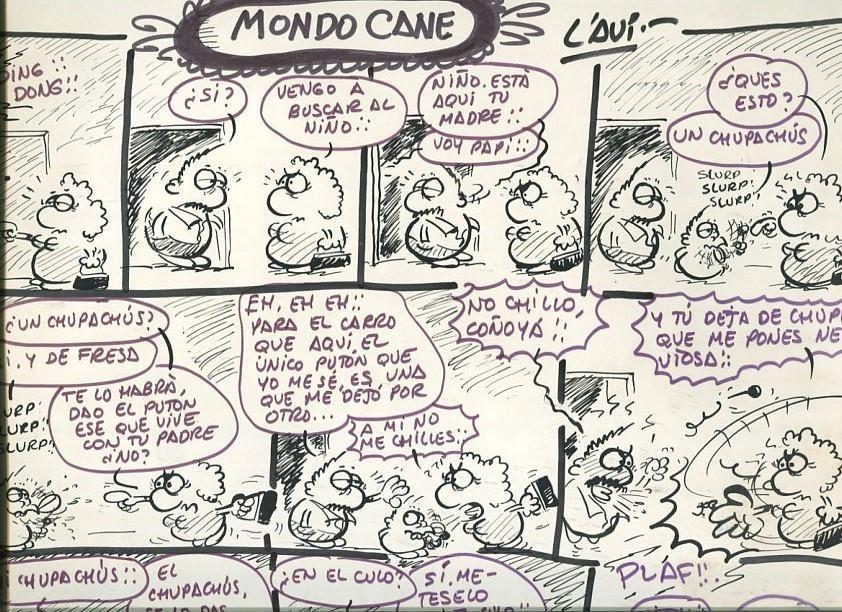 Dibujo original de: L,Avi: Mondo Carne, pagina 1