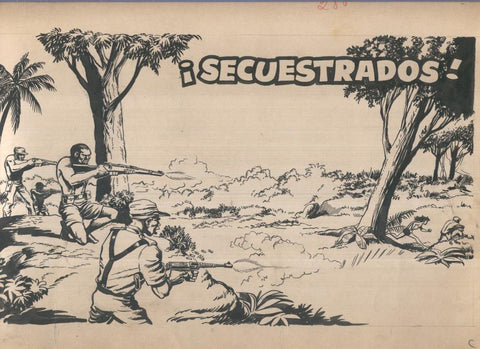 Dibujo original de: Pequeño Pantera Negra, cubierta: Secuestrados